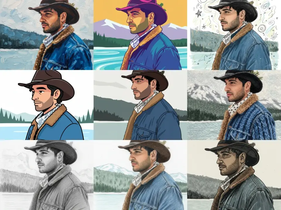 AI anime avatar generated from a real portrait with clean cel-shaded style