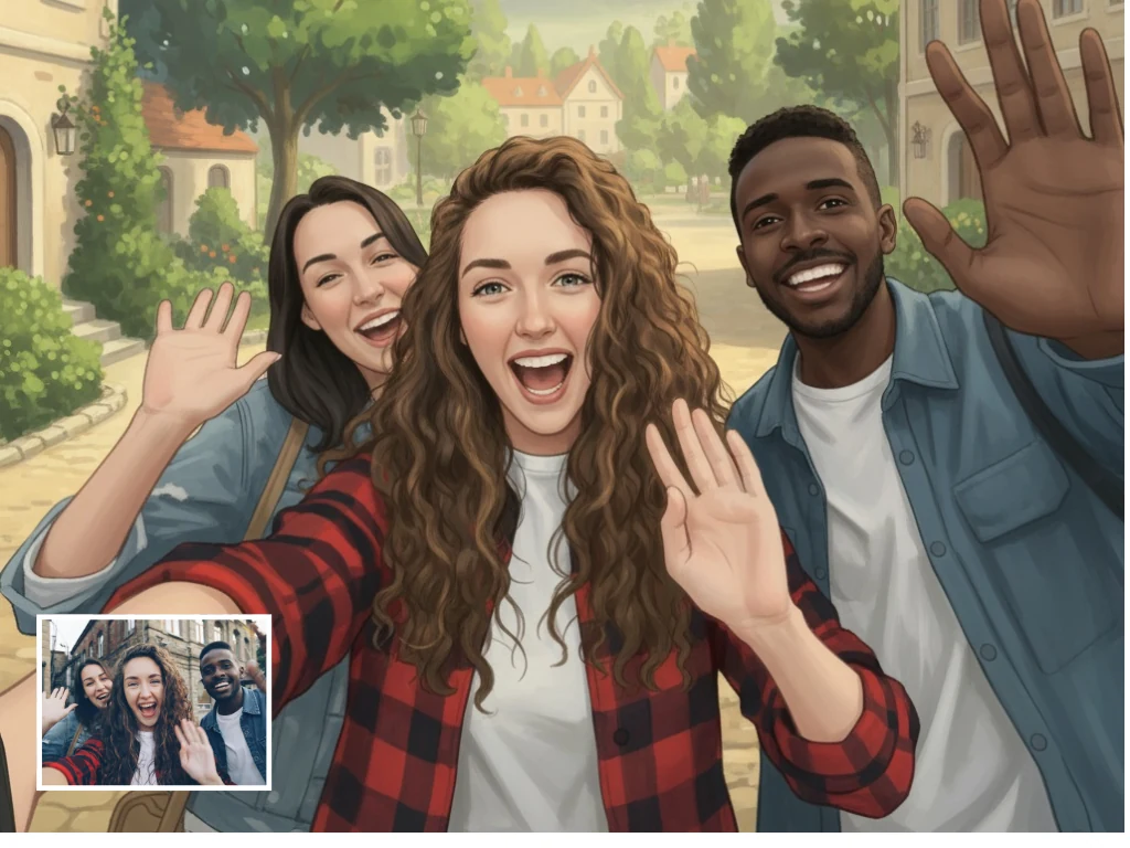 Ghibli-style portrait use case preview