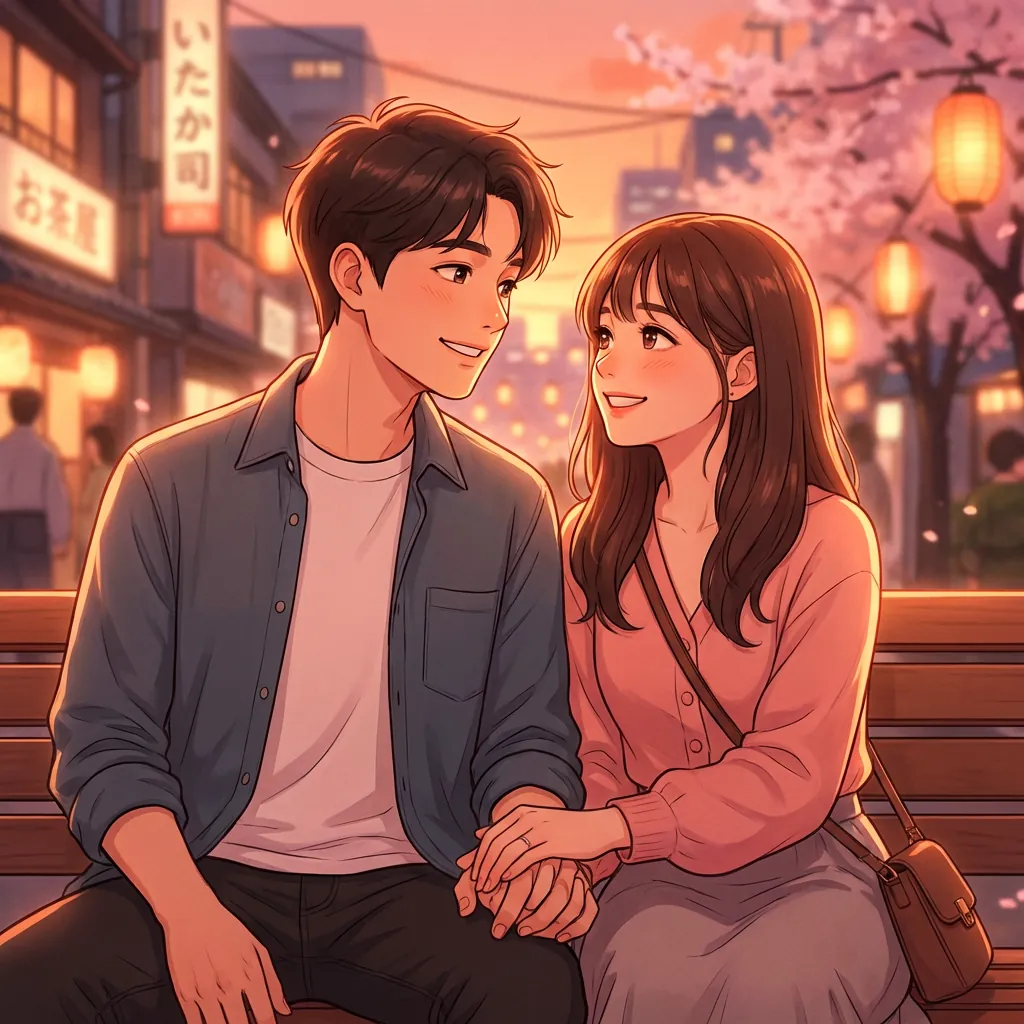 Couple or friends photo converted into anime art