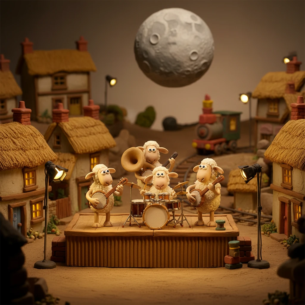 Photo to Aardman Studio style example