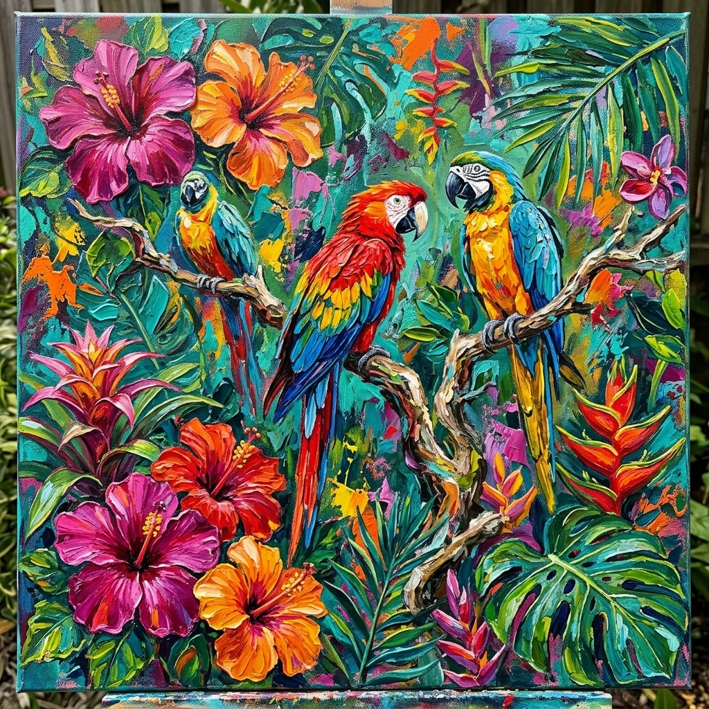 Photo to Acrylic style example