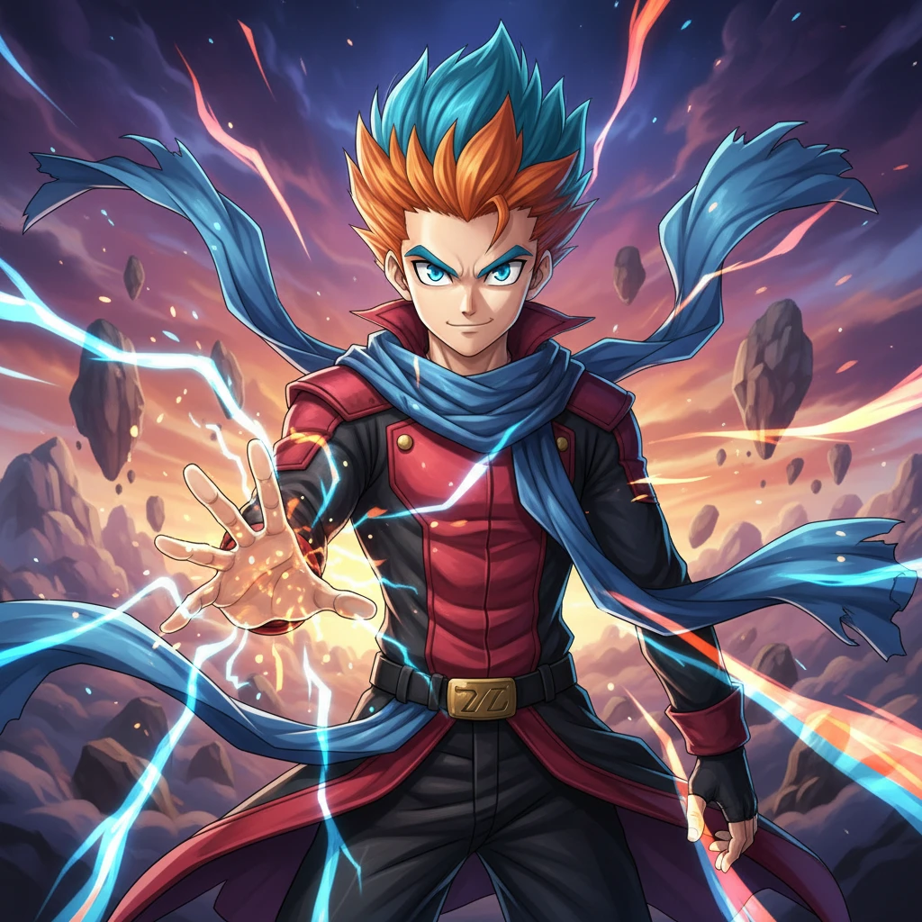 Photo to Battle Shonen Adventure style example