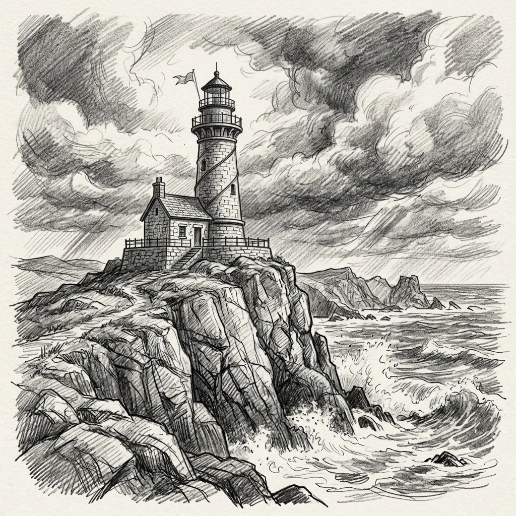 Photo to Black and White Pencil Sketch style example