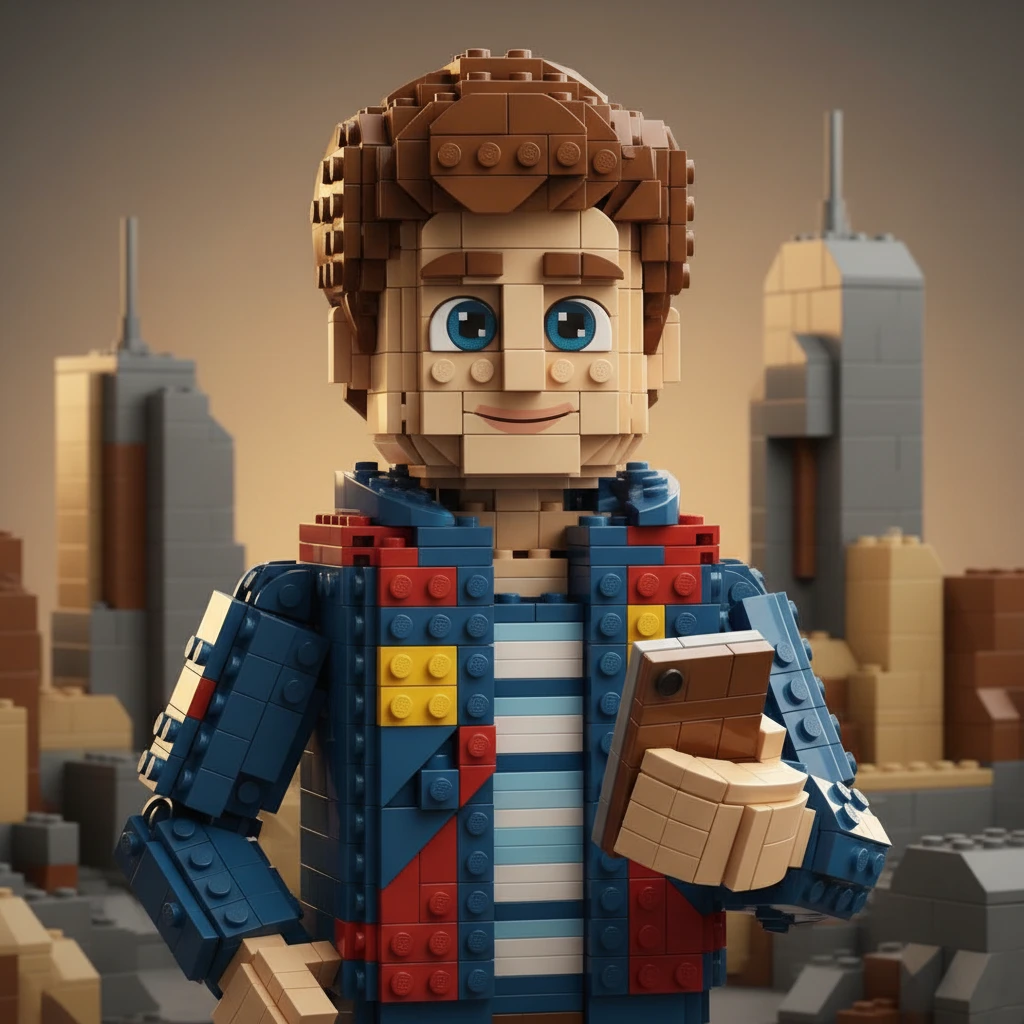 Photo to Brick Toy style example