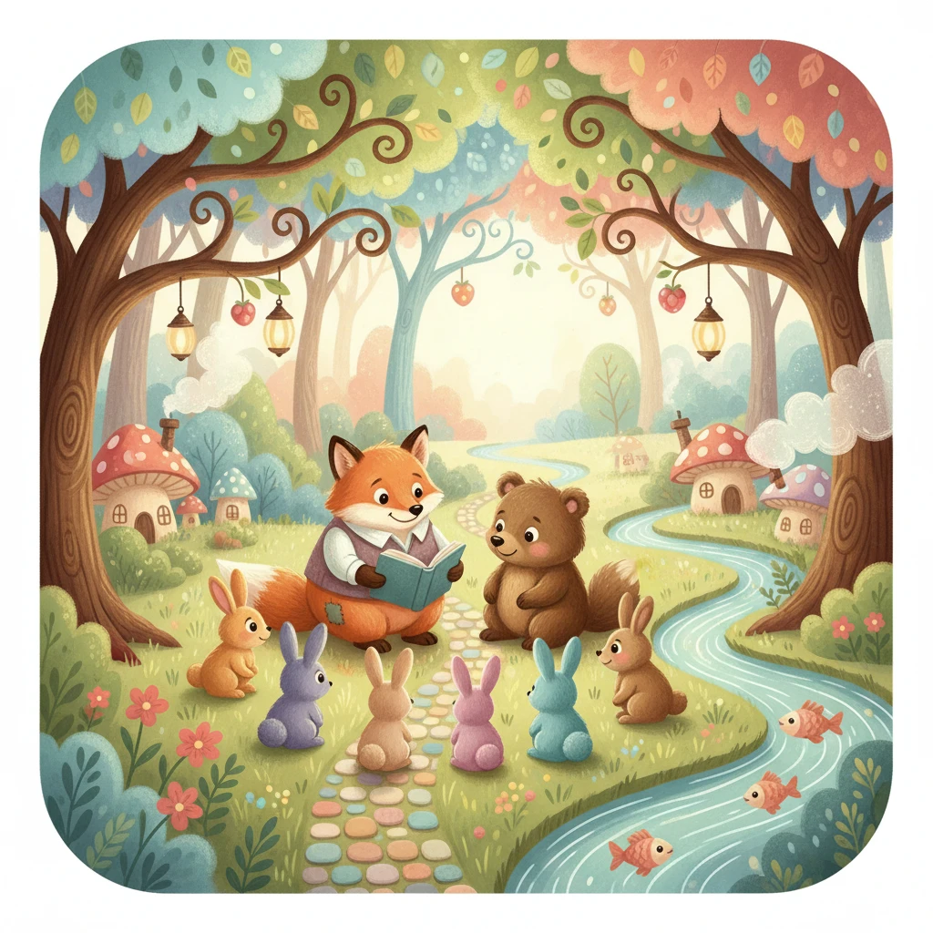 Photo to Children's Book style example