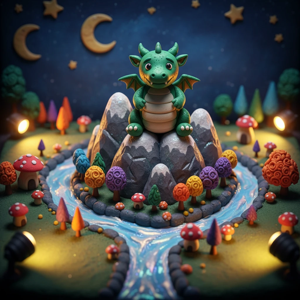 Photo to Claymation style example