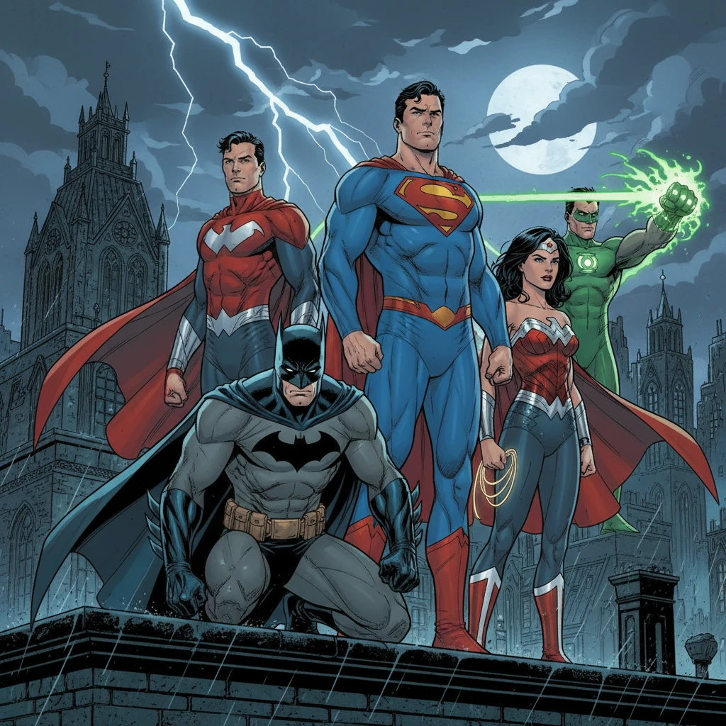 Photo to DC Comic style example