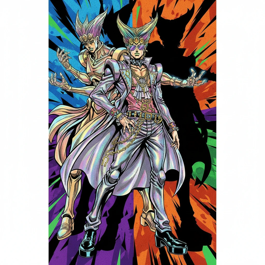 Photo to JoJo's Bizarre Adventure style example