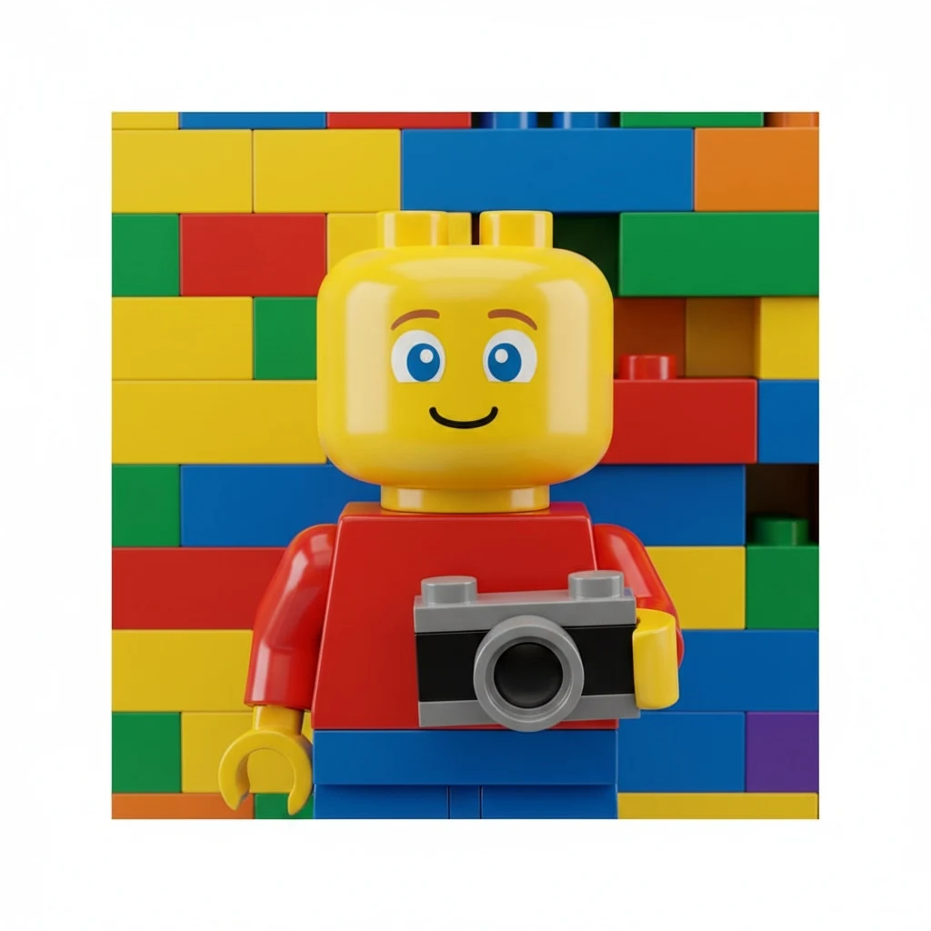 Photo to LEGO style example