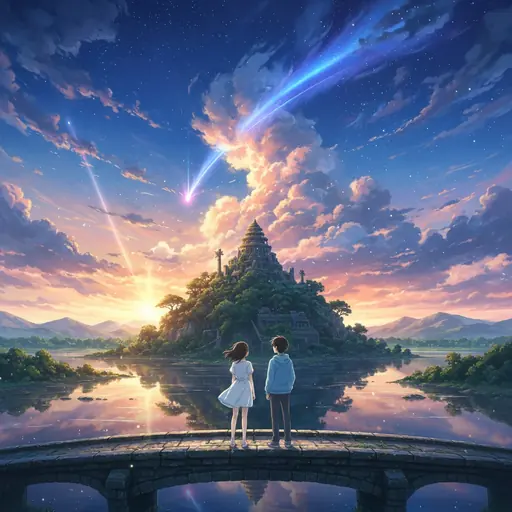 Makoto Shinkai style example