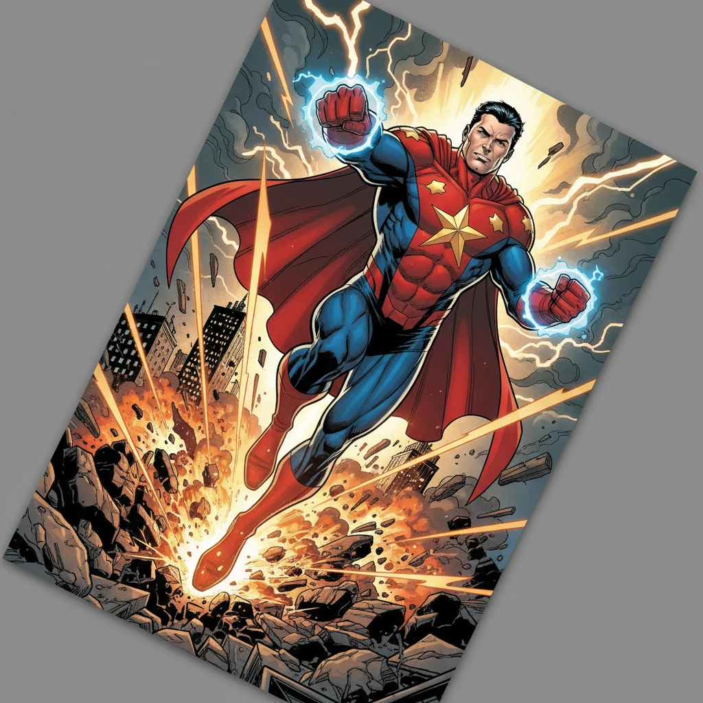 Marvel Comic style example