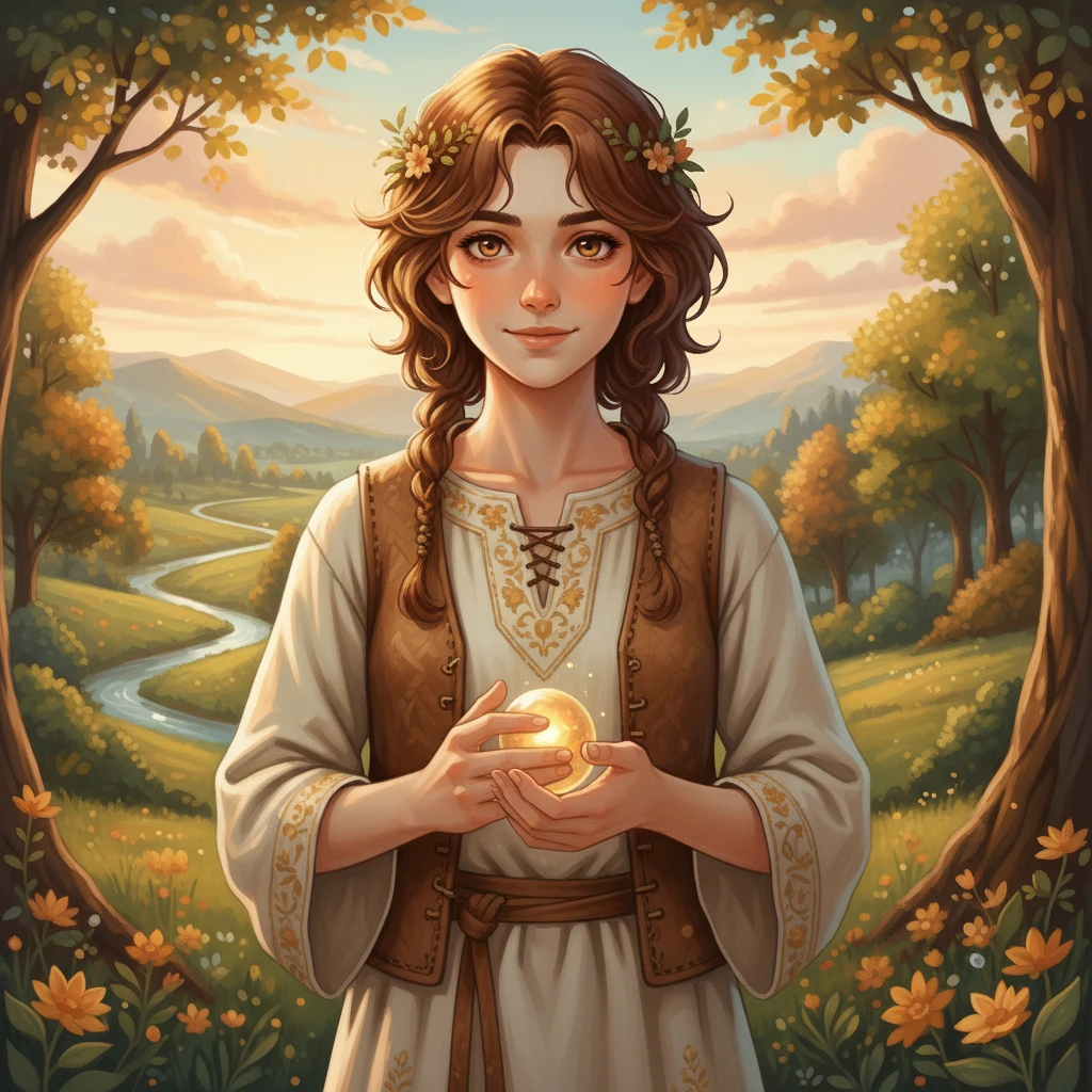 Photo to Pastoral Fantasy Anime style example