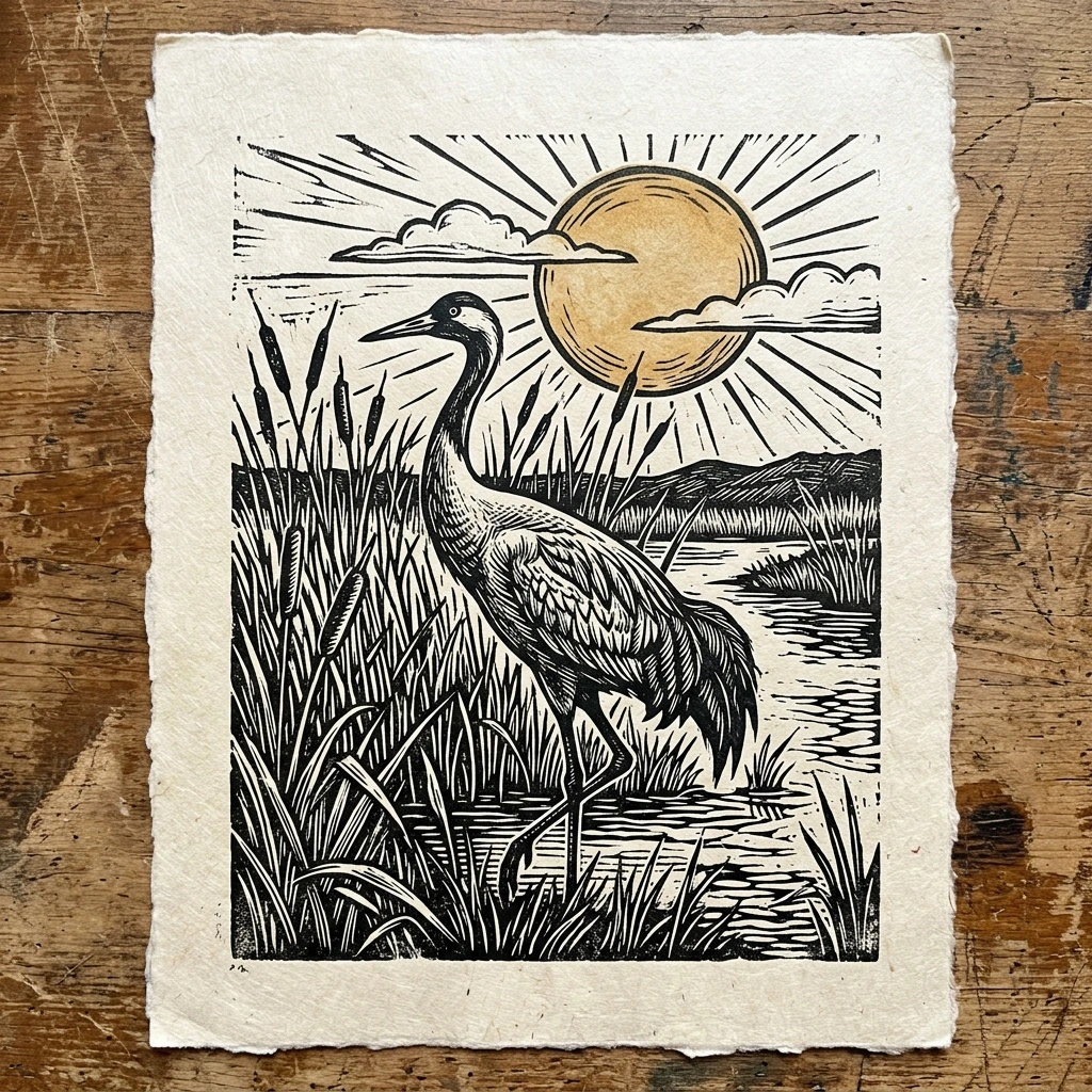 Photo to Printmaking style example