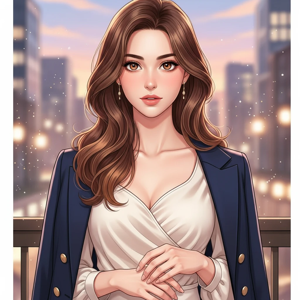 Photo to Romance Webtoon style example
