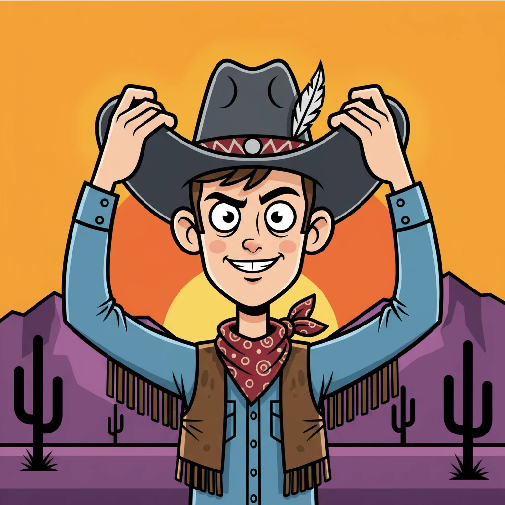 Photo to Satirical Family Cartoon style example