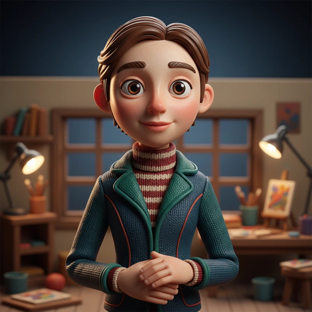 Photo to Stop Motion Clay style example