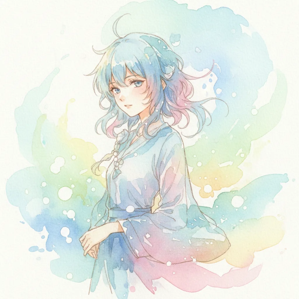 Photo to Watercolor style example